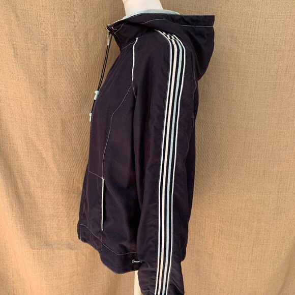 FUDA Oversized Windbreaker Breathable Striped Hoodie - Picture 9 of 14